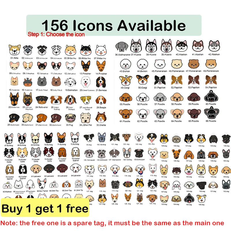 Personalized Acrylic Dog ID Tag