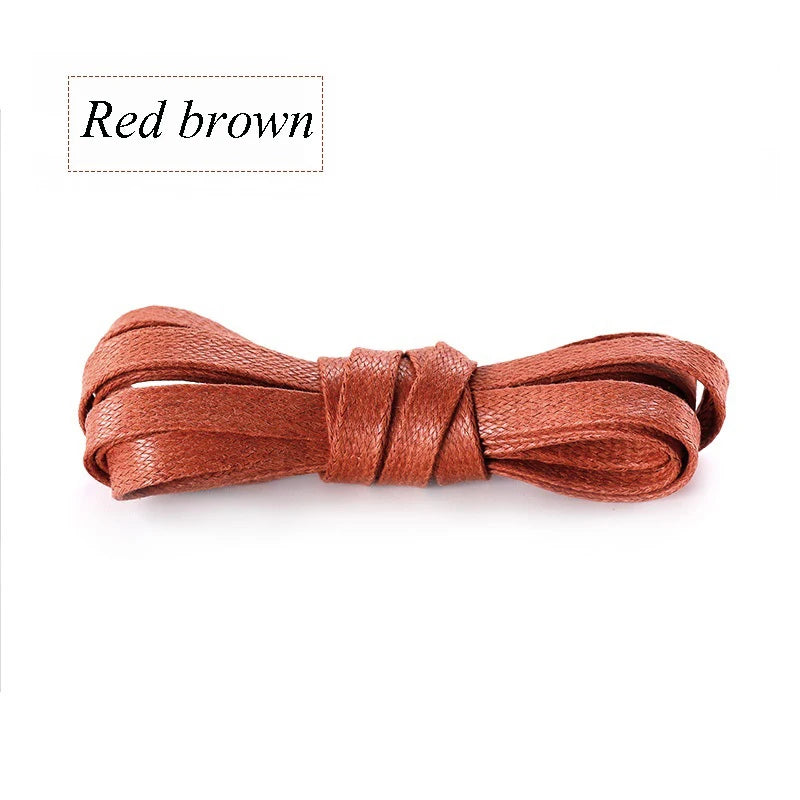 Flat Waxed Waterproof Shoelaces – Unisex