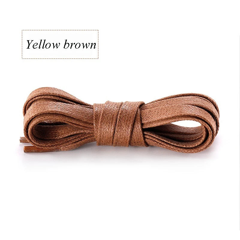 Flat Waxed Waterproof Shoelaces – Unisex