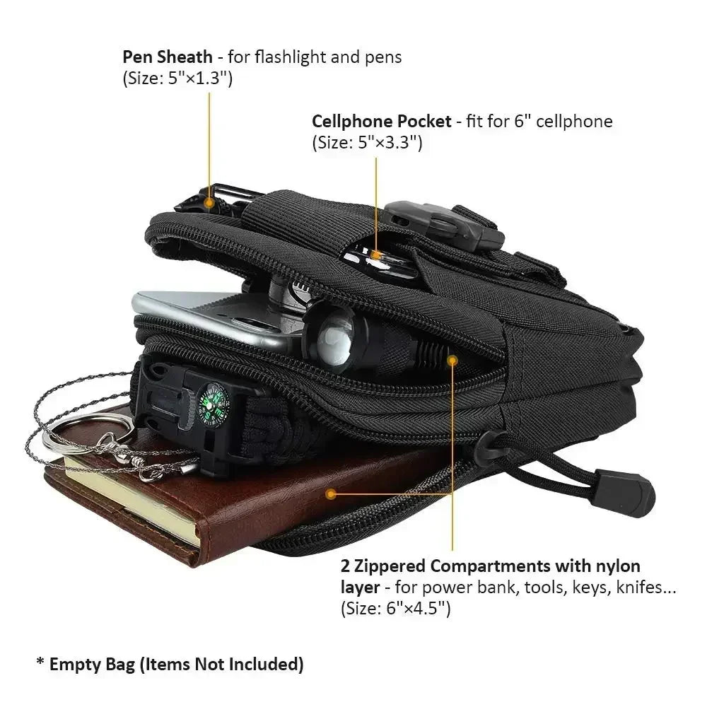 Camouflage Sports Waist & Leg Pack