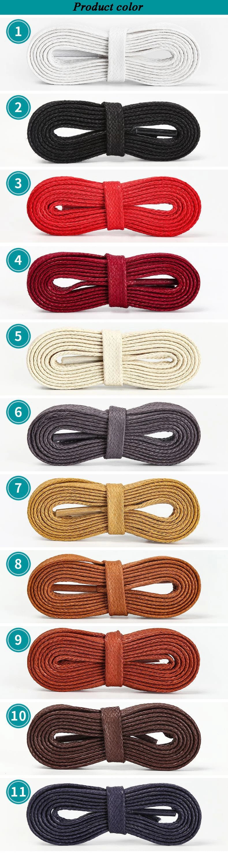Flat Waxed Waterproof Shoelaces – Unisex