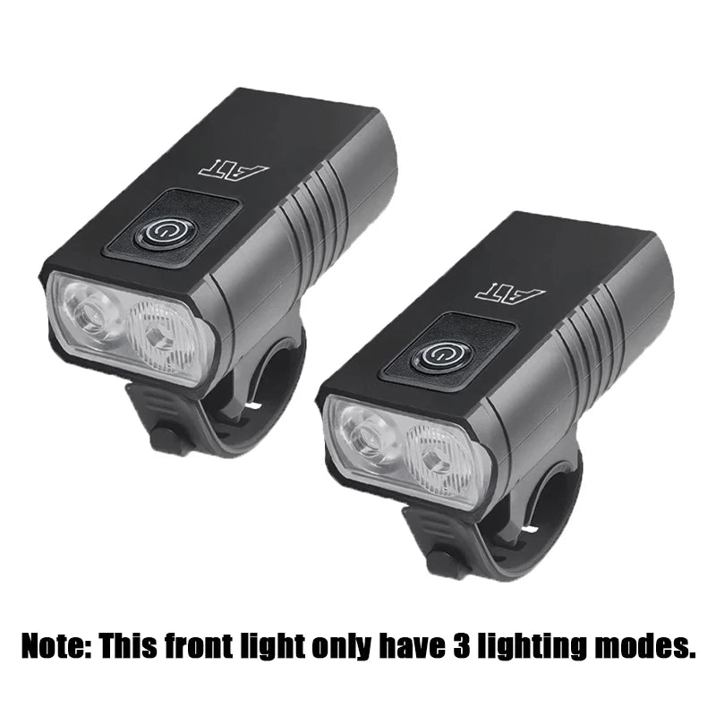 Dual T6 LED Bike Headlight – USB-C Rechargeable