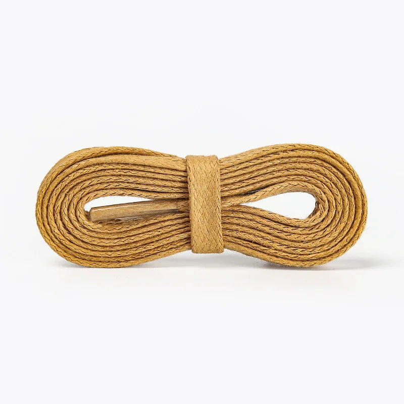Flat Waxed Waterproof Shoelaces – Unisex