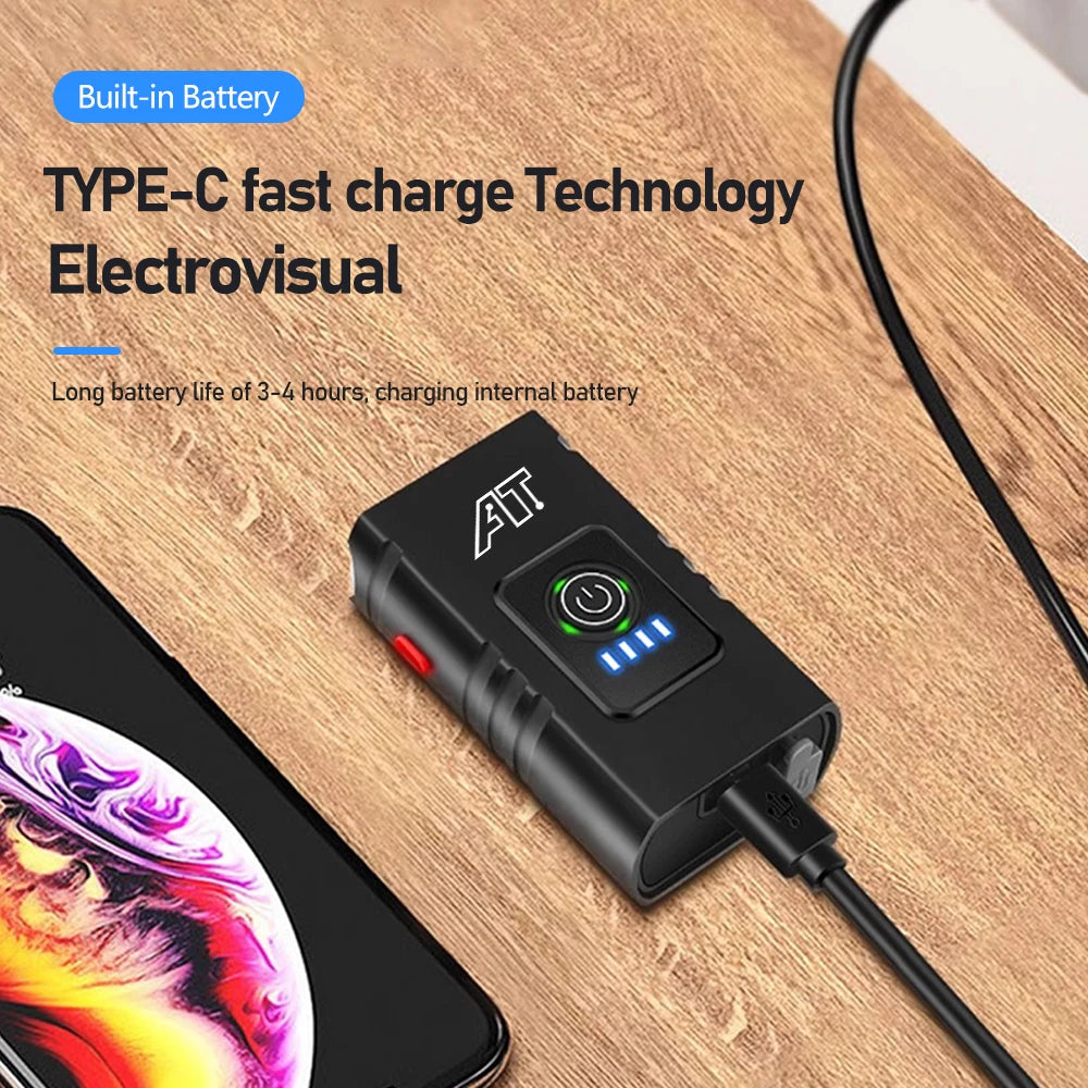 Dual T6 LED Bike Headlight – USB-C Rechargeable