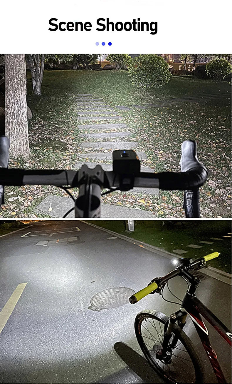Dual T6 LED Bike Headlight – USB-C Rechargeable