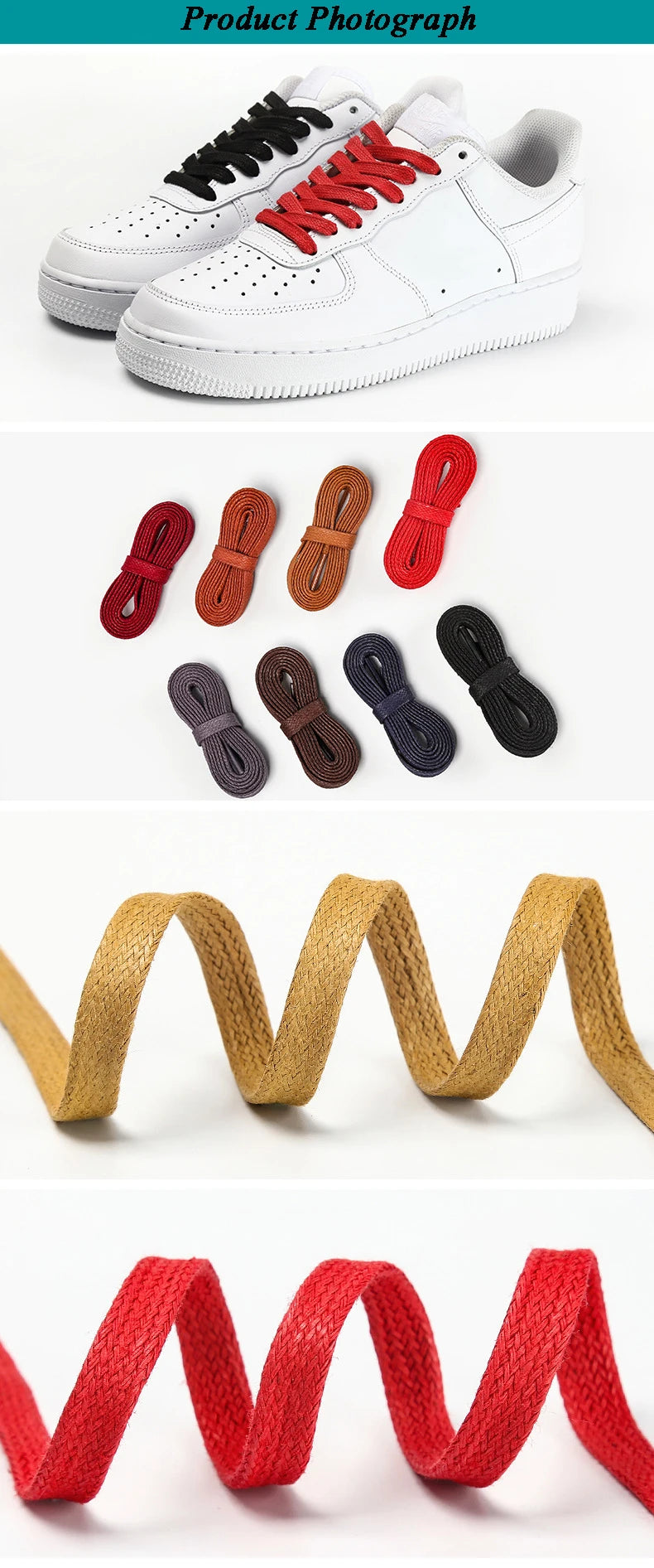 Flat Waxed Waterproof Shoelaces – Unisex