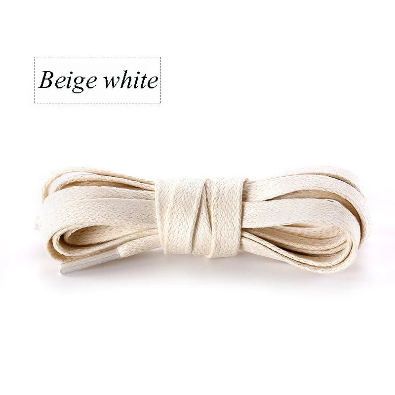 Flat Waxed Waterproof Shoelaces – Unisex