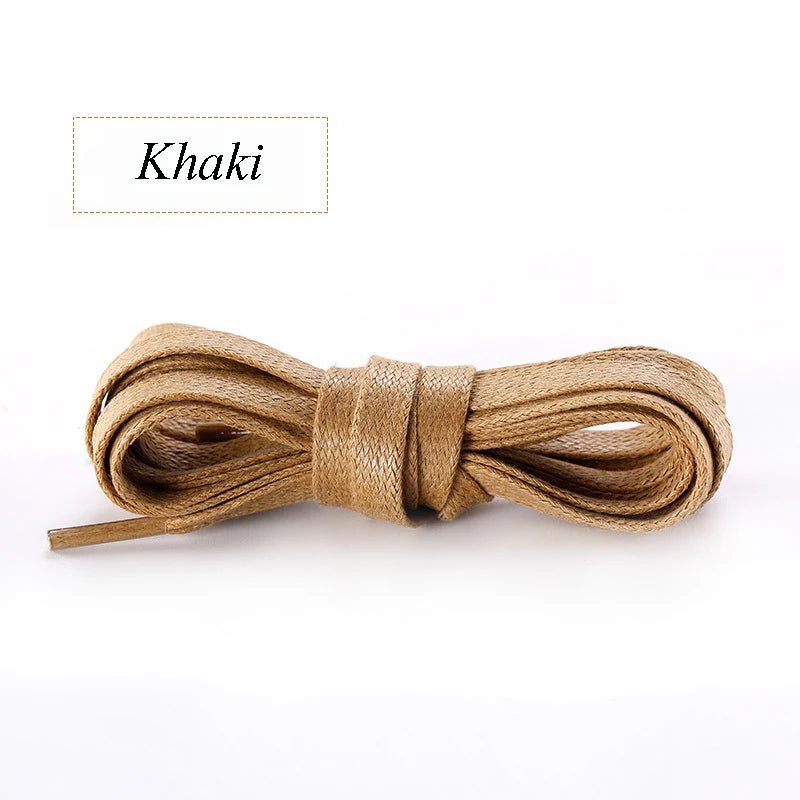 Flat Waxed Waterproof Shoelaces – Unisex